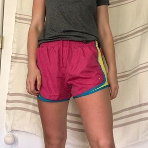 Pink sports shorts